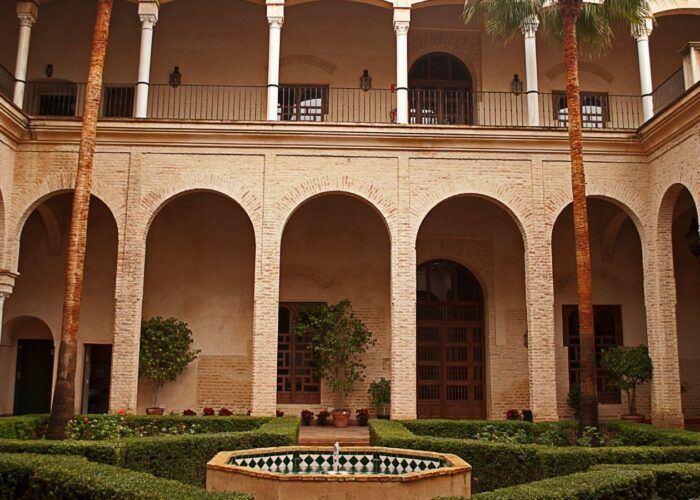 Palace of the Marquises of La Algaba Mudéjar courtyard of the Palace of the Marquises of La Algaba in Seville